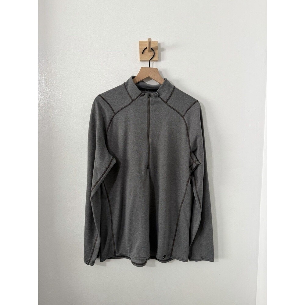 Patagonia Men’s Quarter Zip Pullover Grey Long Sleeve Capilene Midweight